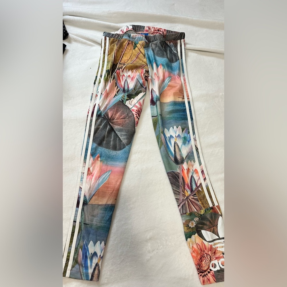 adidas Kids Leggings with Floral Print